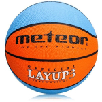 Krep&scaron;inio kamuolys METEOR Layup, 3 dydis, oranžinis/mėlynas