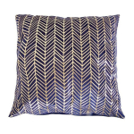 My Home dekoratyvinės pagalvėlės užvalkalas Velvet Blue Herringbone