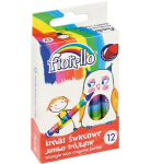 Va&scaron;kinės kreidelės Fiorello Jumbo, tribriaunės, 12 spalvų