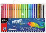 24 spalvų flomasterių rinkinys su dėklu