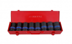 KING TONY LONG IMPACT SOCETS 1" RINKINYS 8 dalys 24, 27, 30, 32, 33, 36, 38, 41