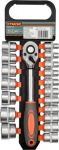 Galvučių rinkinys su rankena 19 vnt. 1/2" Sthor (58634)