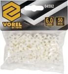 Vorel T6,0mm atstojamieji kryžiukai plytelėms, 50 vnt.