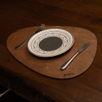 Stalo kilimėlio rinkinys (4 vienetai) Pear - Wenge