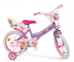 Vaiki&scaron;kas dviratis Paw Patrol 16", violetinis/rožinis