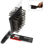 Valymo &scaron;epetys grotelėms BBQ Line, 21 cm, juodas