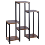 6 pakopų metalinis gėlynas, 80 cm