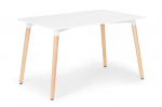 Stalas ModernHome DT04, baltas/rudas