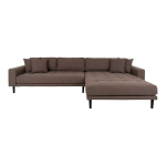 Sofa - Lido Lounge - Ruda spalva, juodos kojos