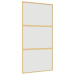 Stumdomos durys auksinės 102,5x205cm stiklas/aliuminis 155153