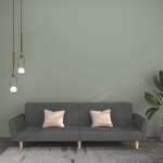 Dvivietė sofa-lova, &scaron;viesiai pilkos spalvos, audinys
