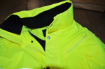 Darbo striukė "Bomber" su kontrastiniu diržu - Yellow/Navy, S, S