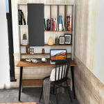 Studijų stalas Wood - White, Walnut