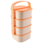 Orion termosas, 4x1,15 l, Pietų dėžutė plastikinė 4 lygių 4x1,15 l
