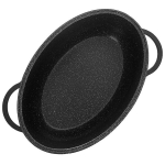 Orion kepimo indas, 45x27,5 cm, Kepimo indas granitinė su dangčiu ovali GRANDE 8 l, 45x27,5 cm