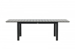 I&scaron;traukiamas sodo stalas, 160/240 cm, pilkas/juodas