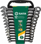 Sata 12 vnt. kombinuotų raktų rinkinys su terk&scaron;le
