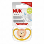 Silikoninis čiulptukas Nuk Space Lion, 0-6 mėn, 1 vnt.