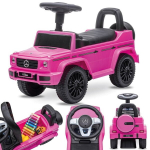 Stumiamas automobilis vaikams Mercedes Benz G klasė Sun Baby, rožinis