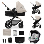 Universalus vežimėlis Kinderkraft Moov 2 3in1, Moonlight Grey