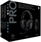 LOGITECH PRO X LIGHTSPEED Combo, PRO X Wireless, Headset + SUPERLIGHT Mouse, Black