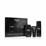 Rinkinys Guy Laroche Drakkar Noir vyrams: tualetinis vanduo EDT, 100 ml + du&scaron;o želė, 50 ml + dezodorantas, 150 ml