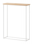 Stalas-konsolė ADRK Furniture Sili, baltas/rudas