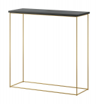 Stalas-konsolė ADRK Furniture Milan, auksinis/juodas