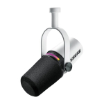 Mikrofonas USB - SHURE - MV7+-W - Dinaminis - Dviguba prijungiamumas - LED jutiklinis ekranas