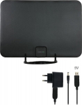 EVOLVEO Xany 2A, 230/5V, aktyvi FM/DAB/DVB-T2 aplinkos antena, LTE, 4G, 5G filtras