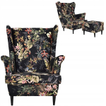 Fotelis Family Meble Ari Print, rudas