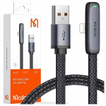 MCDODO KAMPINIS USB LIGHTNING PLOK&Scaron;ČIAS 36W KABELIS IPHONE 12 13 14 JUODAS 2M