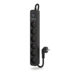 Power Socket - 6 Sockets with Switch Kerg M02520 (3 m)