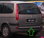 Citroen C8 - CHROM chromuotas lapų atvartas