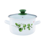 Emaliuotas puodas su dangčiu, 2,9 l