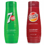 Sirupas "SodaStream Schwip Schwap Cola Orange" + sirupas "SodaStream 7UP