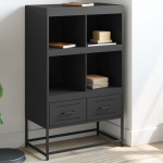 Komoda, juodos, 68,5x39x111,5cm, &scaron;altai valcuotas plienas