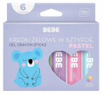 Bb Kids gelio pie&scaron;tukai, 6 pastelinių spalvų