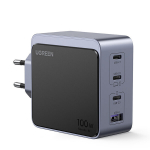 Greitas įkroviklis - UGREEN - Nexode S - 100W - 4 USB prievadai - GaN technologija - Pilka