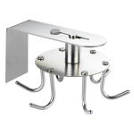 Nerūdijančio plieno virtuvės pakaba, sukama, 6 kabliukai