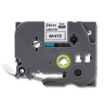 Qoltec Label Tape for Brother TZ2-251 24mm x 8m White/Black