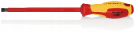 Izoliuotas plok&scaron;čias atsuktuvas Knipex 175mm, Vde, neslystanti rankena