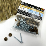 Tvirtinimo varžtai su bronzine tarpine, M5 x 50 mm, 50 vnt.