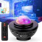 Žvaigždėto dangaus projektorius LED Galaxy lempa Bluetooth Naktinė lempa 21