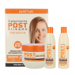 Plaukų tiesinimui skirtas rinkinys su keratinu Kativa Post Treatment, 750 ml