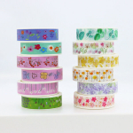 Washi lipnios juostos rinkinys 12 vnt., gėlėtas kostiumėlis