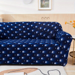 1 vnt. Geometrinio Ra&scaron;to Sofa Pieno &Scaron;ilko Užtiesalas,  Mėlyna Ir Balta