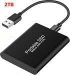 I&scaron;orinis kietasis diskas I&scaron;orinis kietasis diskas 2tb/1tb/5g ne&scaron;iojamas, atsparus vandeniui ir smūgiams (juodas)