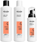 Plaukų priežiūros rinkinys Nioxin: &scaron;ampūnas 150 ml + kondicionierius 150 ml + serumas 40 ml