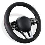 Automobilio salono dalys, Automobilio neslystantis vairo dangtis | Viso sezono interjero dekoras | Nėra vidinio žiedo rankenos | Juoda, juoda